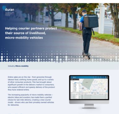 Protection for Micro Mobility Courier Services
