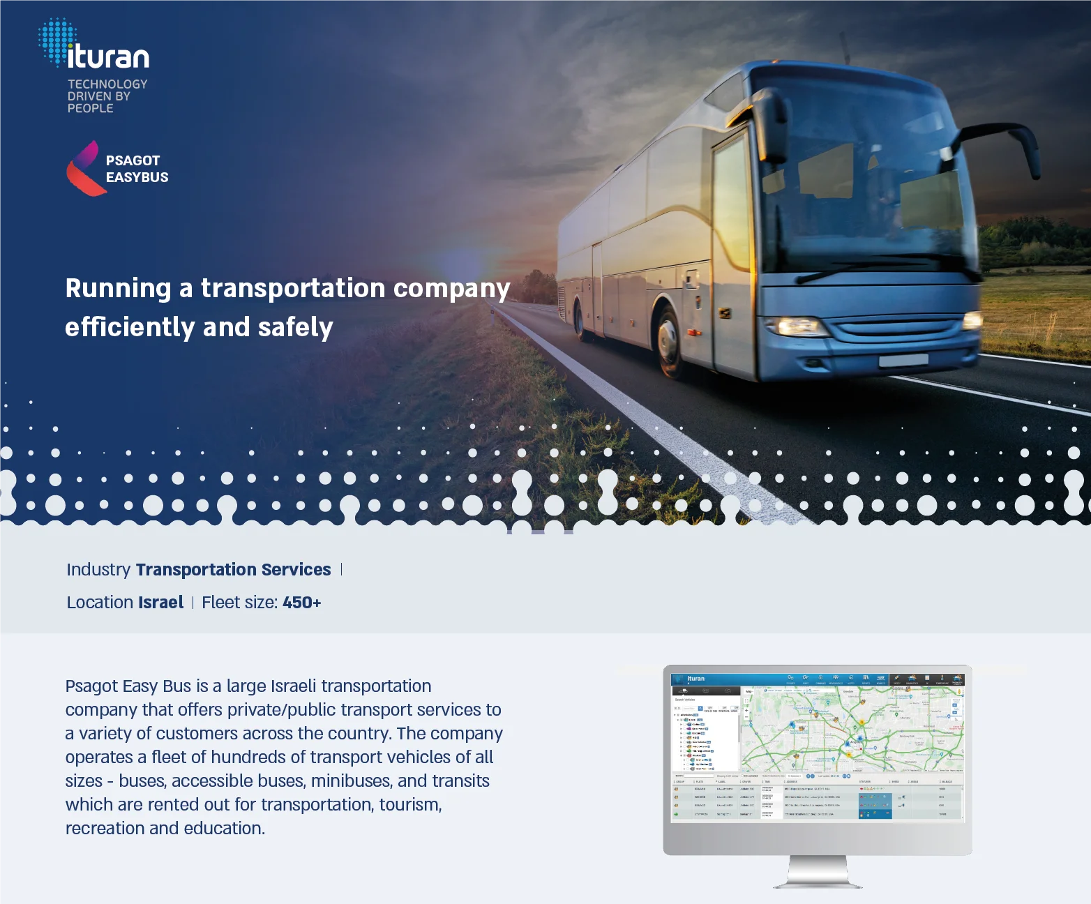Running a transportation company efficiently and safely