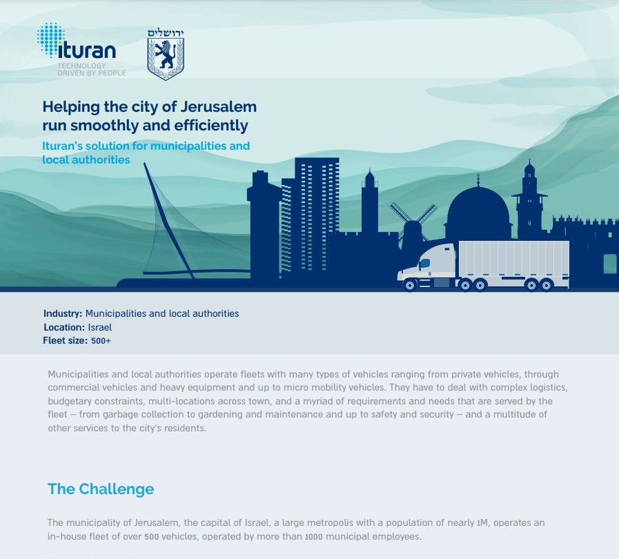 Helping the city of Jerusalem run smoothly and efficiently