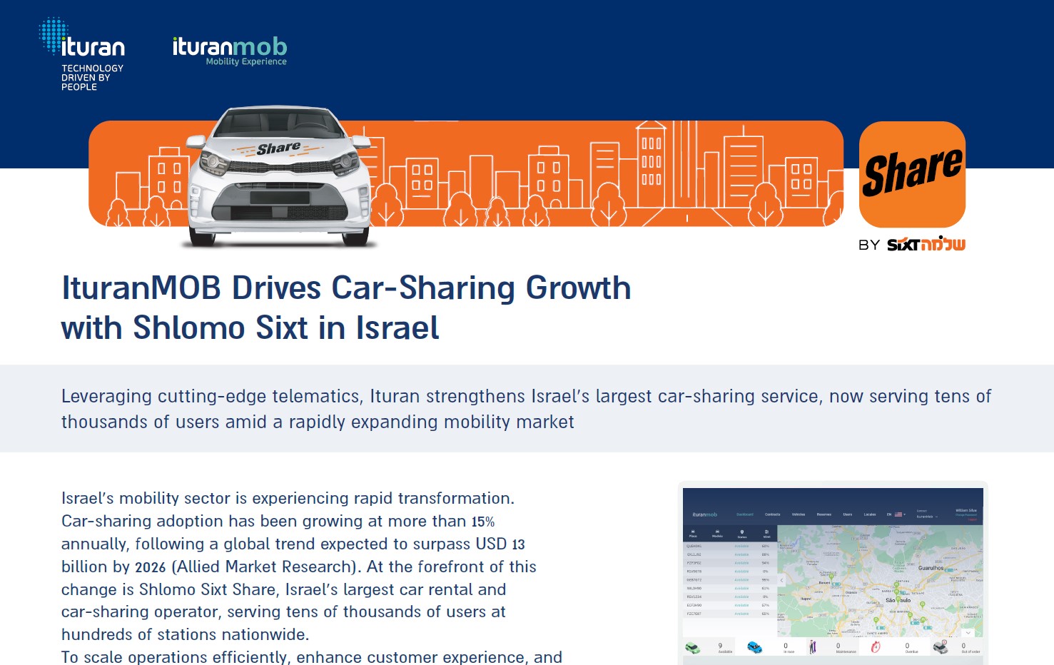 Ituranmob Drives Car-Sharing Growth with Shlomo Sixt in Israel