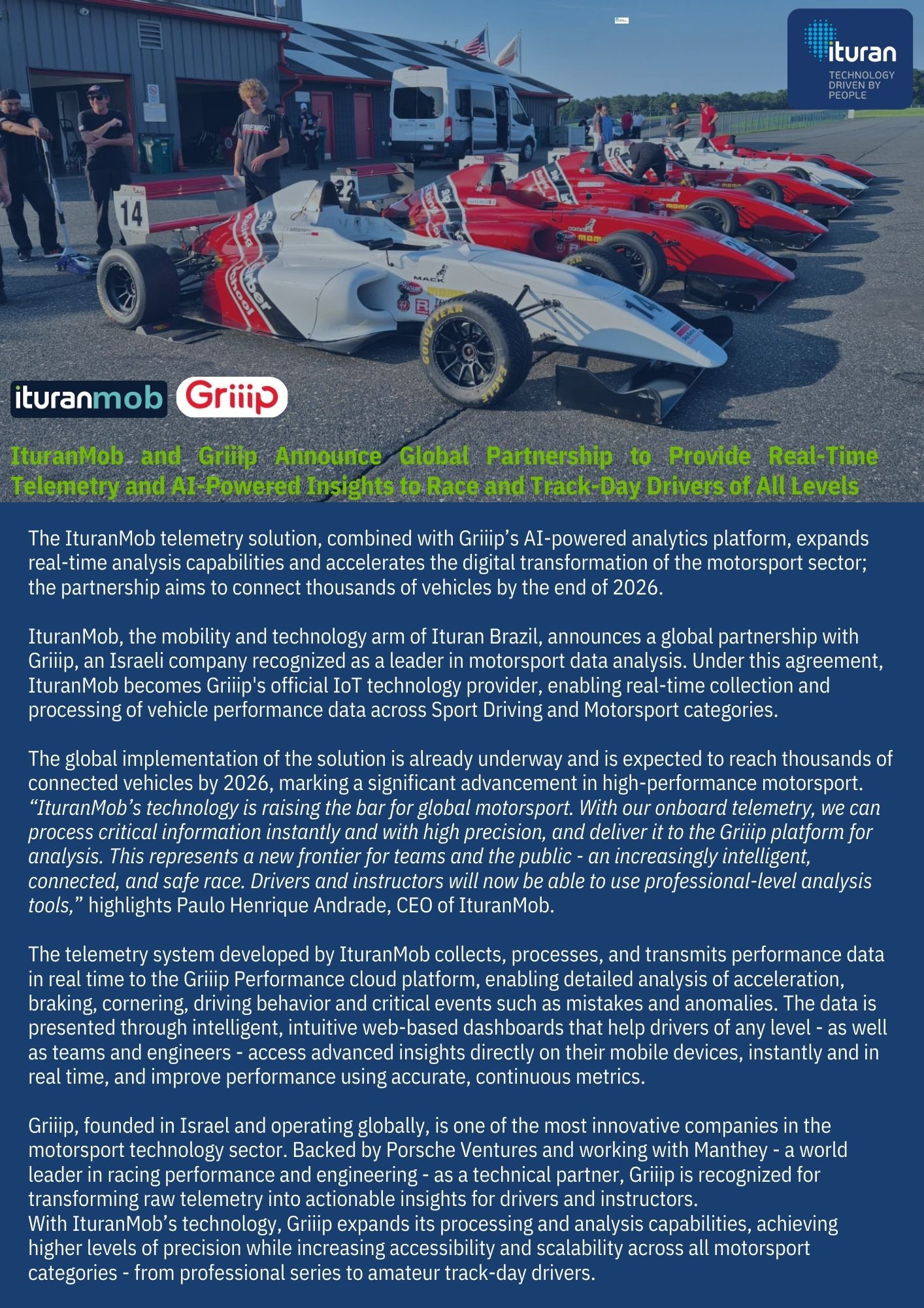 Accelerating Motorsport with Global AI-Powered Telemetry